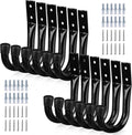 Heavy Duty Garage Storage Hooks, 12-piece Bike Hooks for Garage Wall, Utility Garage Hooks, Wall Mount J Hook for Hanging, Large Metal Storage Organizer Tool, Extension Cord Hanger