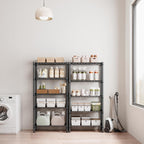 1250 lbs 5 Tier Shelf Metal Storage Shelves Wire Rack Closet Organizers for Garage Kitchen Bathroom Laundry Black 11.8" D x 29.5" W x 59.5" H