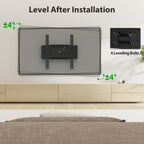 USX MOUNT Full Motion TV Wall Mount for Most 32-70 inch TVs up to 99 lbs, Wall Mount Bracket with Dual Articulating Arms, Swivel, Tilt, Max VESA 400x400mm, TV Mount Fits 12”/16” Wood Studs