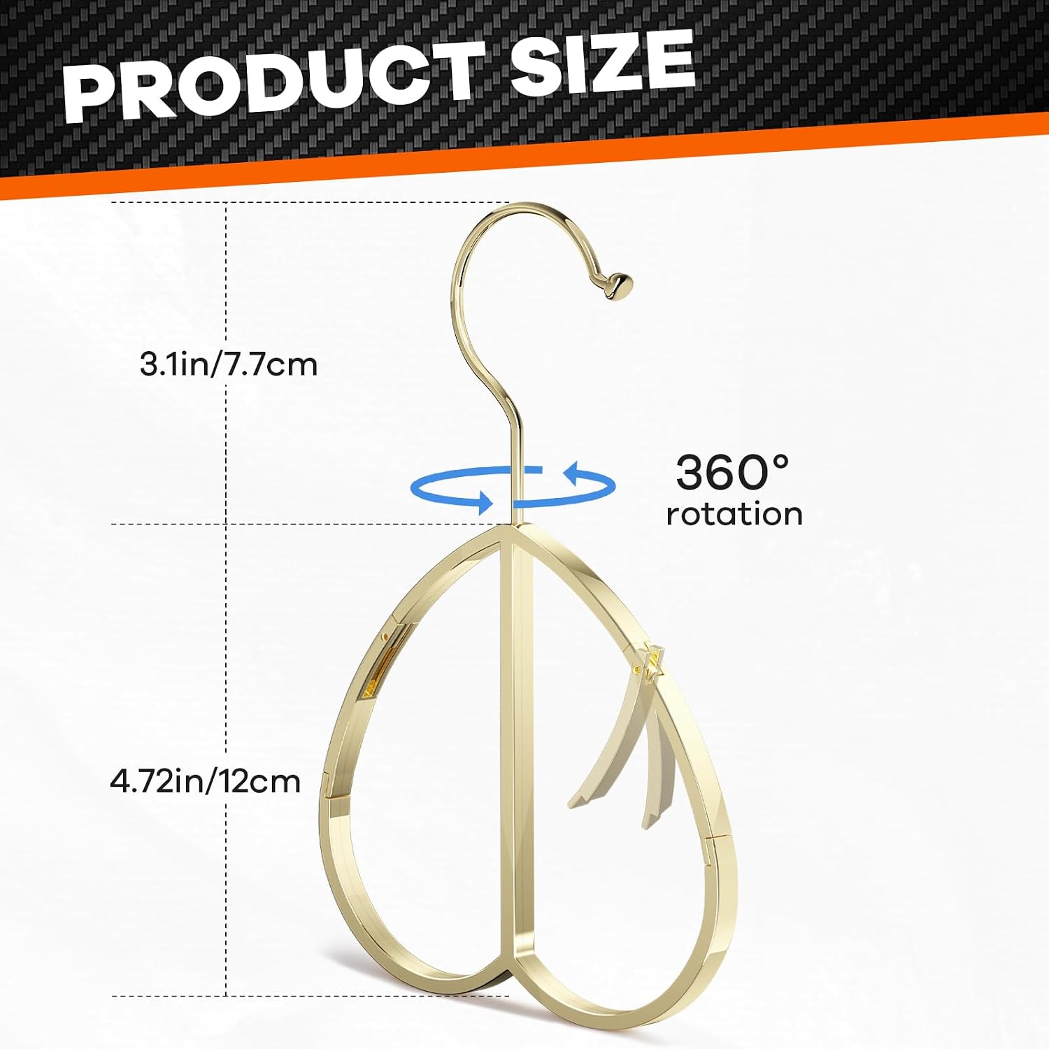 Multipurpose Closet Hangers- Tie and Belt Hanger for Closet- Ideal for Storing Belts, Ties, Scarfs, Baseball Hats, Purses & More- Great Space Saving Belt Organizer for Wardrobe