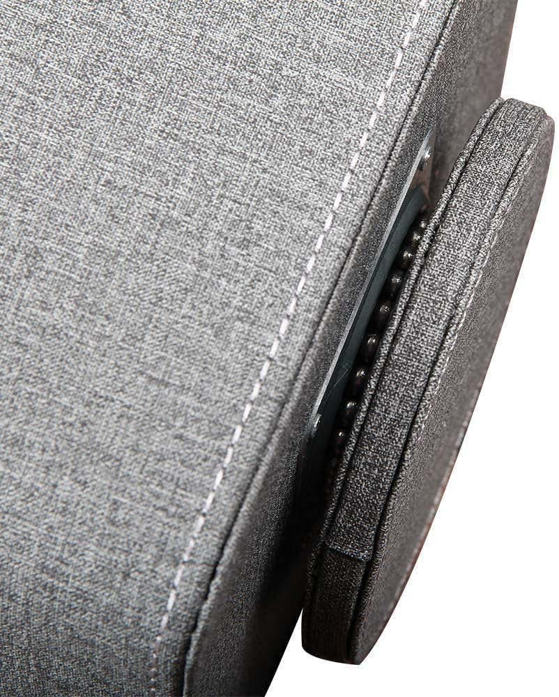 PU Leather Remote Control Holder,360 Degree Spinning Desk TV Remote Caddy,Desk Organizers and Accessories,for Controller,Media,Mail,Calculator,Mobile Phone,Pen Storage Holder (Gray Cloth)