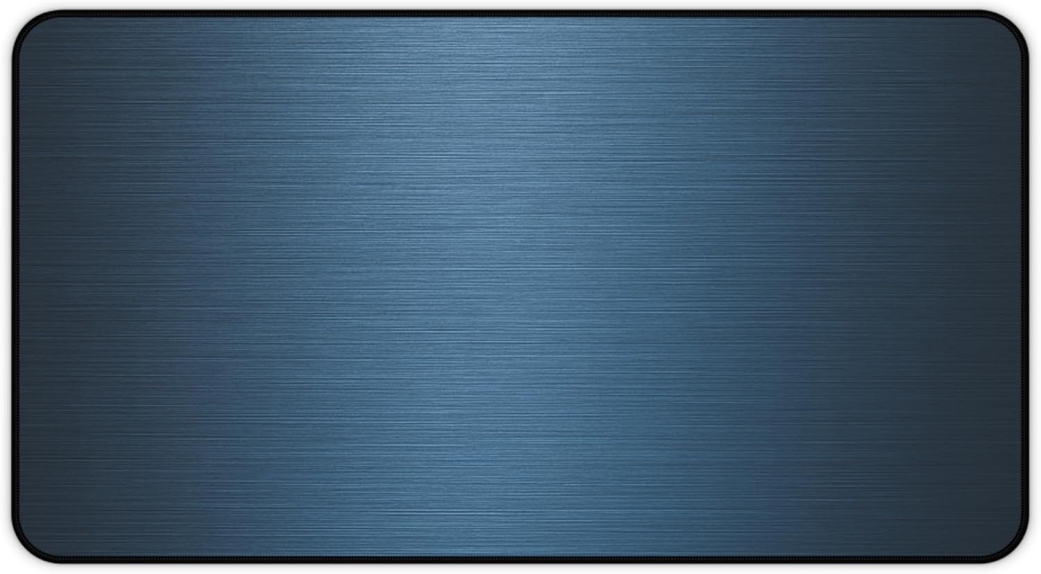 Brushed Metal Texture Desk Mat - Extended Mouse Pad & Desk Pad, Neoprene Surface, Non-Slip Rubber Base, Stitched Edges, Desk Protector for Keyboard & Mouse, Sizes 12x18/12x22/16x32 (Blue, 12x22)