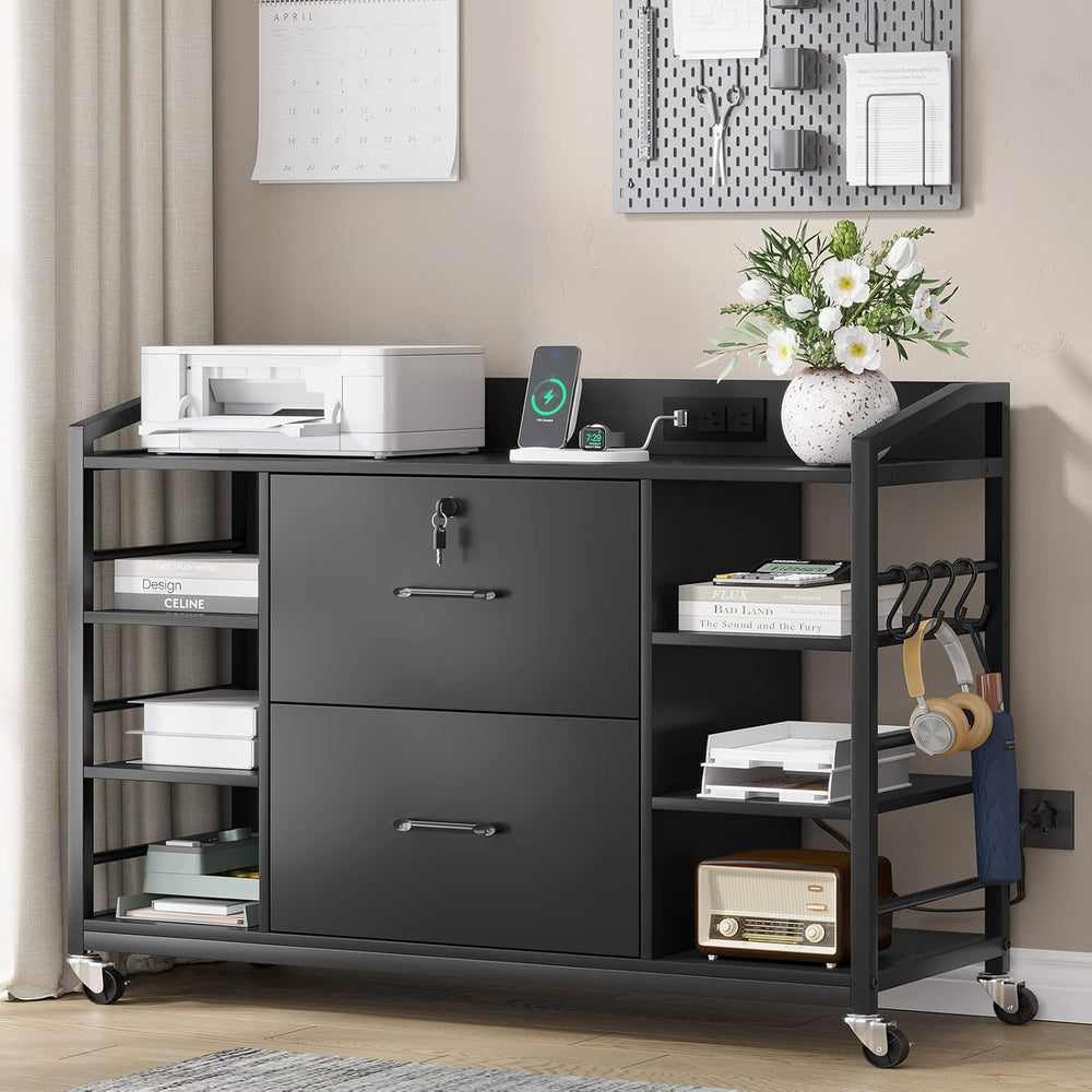 SEDETA 44" File Cabinet with Lock, Filing Cabinet fits Legal/Letter Size...