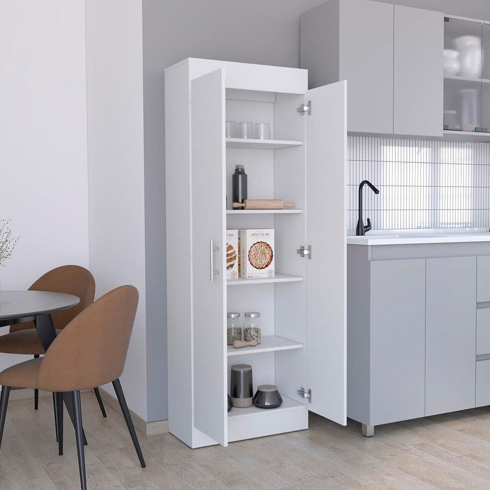 23.6" D*11.9" W*66.8" H Kitchen Pantry with 4 Shelves, Double ...