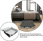 Large Capacity Under Bed Storage Bag with Handles Breathable Non-woven Organizer for Quilts Blankets Bedding Multipurpose Clothes Storage Bin for Closet and Shelf Easy-clean with