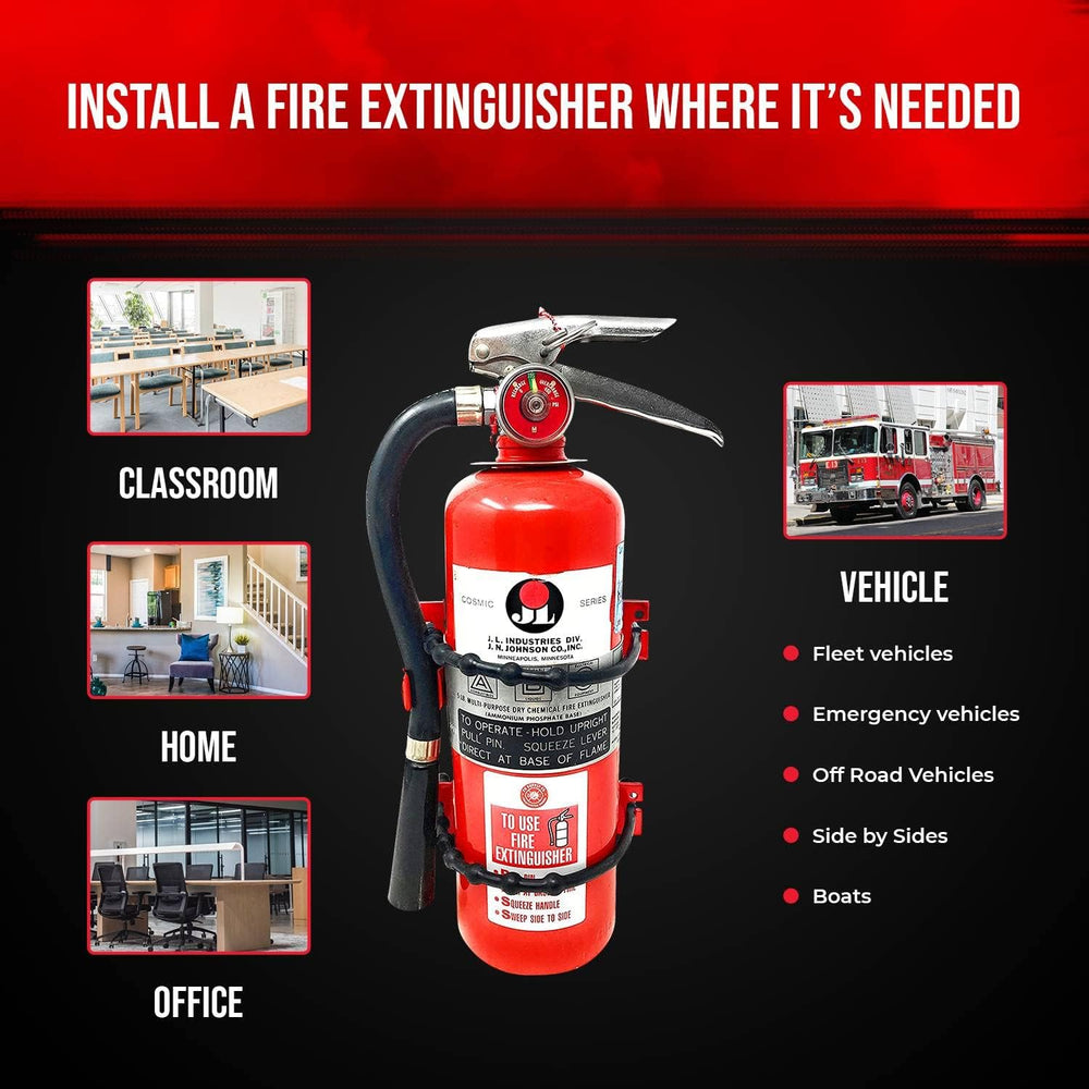Fire Extinguisher Mounting Bracket Heavy Duty Wall Mount Bracket for 2.5 lb &...