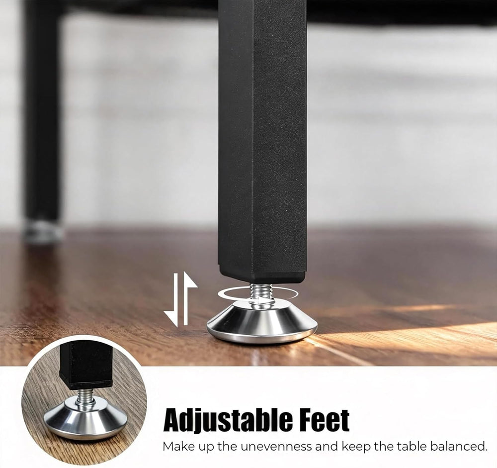 TooCust Square End Table with Storage Shelf, 16" D X 16" W X 24&quo...