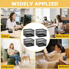 Paper Clip Holder for Desk, Paperclip Holders Mesh Paperclip Dispenser Organizer for Desk Binderclip Bobby Pin Holder Container for Home Office School(SIZE:4pcs)