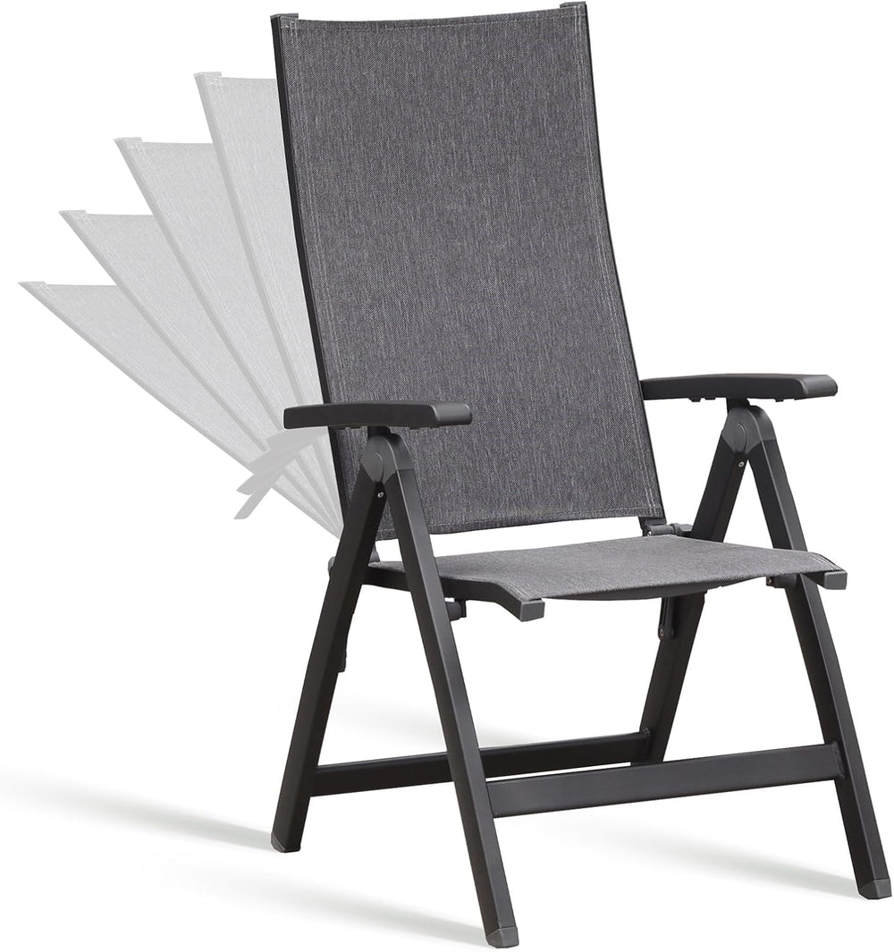 Folding Chair, Indoor & Outdoor Balcony, Patio Porch, Garden Lawn, Pool, ...