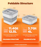 Collapsible Dog Food Storage Container, 10-14 Lbs Capacity Cat Pet Food Container with Magnetic Lid & Measuring Cup, Multi Purpose Storage Container For Dry Food, Cereal