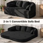 70" Convertible Sofa Bed, Chenille Boneless Comfortable Sleeper Futon | Sleeper Sofa Cloud Couch with 4 Pillows, Soft Love Seat Living Room, Bedroom, Small Spaces, No Assembly