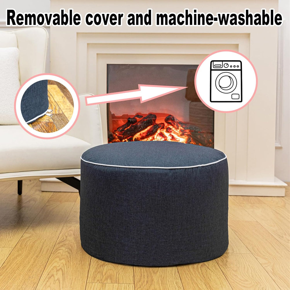 Outdoor Ottoman Outdoor Ottomans for Patio 20x12 Inches Modern Lightweight Fo...