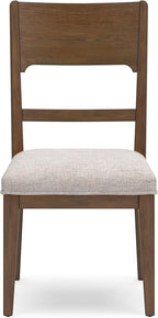 Signature Design by Ashley Cabalynn Traditional Dining Chair Set, 2 Count, Brown & Tan