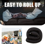 MAXYOYO Japanese Floor Mattress Futon Mattress, 4" Thicken Tatami Mat Sleeping Pad Foldable Roll Up Mat Boys Girls Dormitory Pad Kids Floor Lounger Pillow Bed, Charcoal Grey, Queen Size