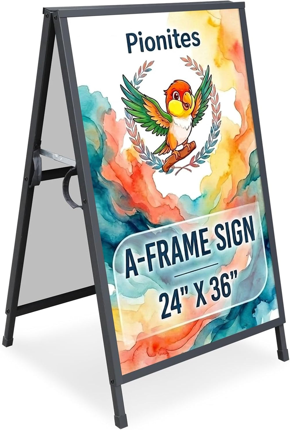 Pionites Heavy Duty Slide-in Folding A Frame Sign Sidewalk Sign 24x 36 Inch S...
