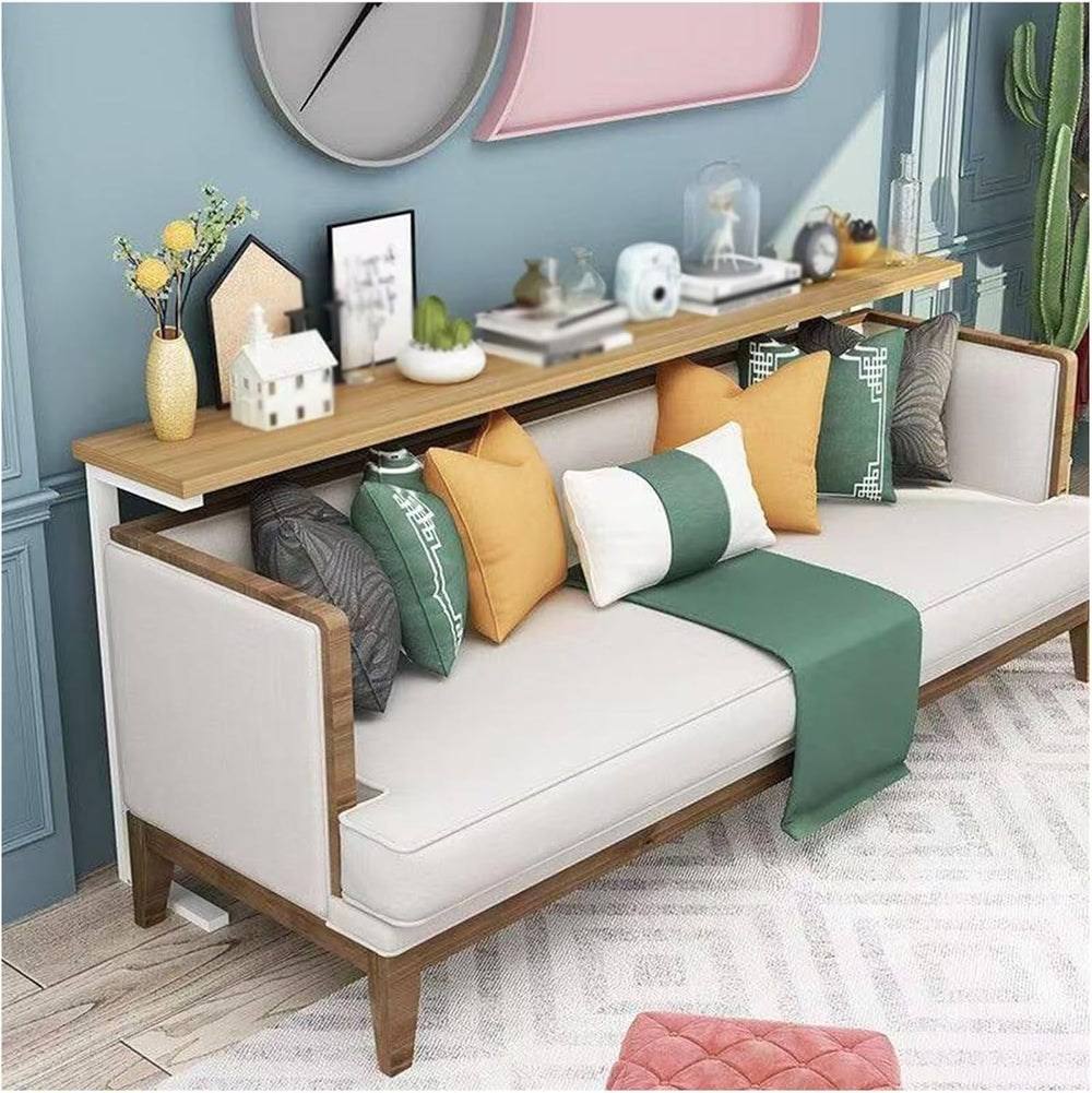 Modern Narrow Hallway Accent Table, Behind Couch Slim Table for Dorm Room, Wo...