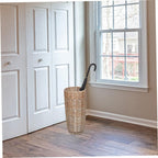 Multi-purpose Wicker Umbrella Storage Basket Handmade Rattan Organizer for Entryway Golf Clubs and Walking Canes and Elegant Design for Indoor Use
