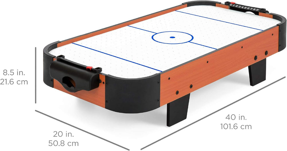 Best Choice Products Portable Tabletop Air Hockey Table for Game Room w/ 100V...