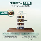 Acrylic Belt Organizer, 4-Layer Transparent Closet Accessories Organizer for Jewelry, Watches, Bracelets, Rings, Cosmetics