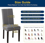 Chair Covers, Stretch Kitchen Chair Covers/Dining Room Chair Covers Set of 8, Removable Washable Dining Chair Slipcovers for Home, Hotel, Banquet