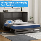 CYMULA Folding Mattress Queen Size, Memory Foam 6 inch Tri Portable Trifold Mattress Futon Topper Queen with Breathable & Washable Cover, Murphy Bed Guest Bed,58"x75"x6"