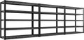 REIBII 48.2''W Garage Shelving Heavy Duty Metal Shelving 3000LBS Storage Shelves Adjustable Metal Shelves Industrial 5 Tier Garage Shelf for Basement Pantry Warehouse Supermarket, 3 Pack