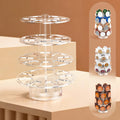 Coffee Pods Holder Acrylic Carousel Compatible with 30 Nespresso Vertuo Capsules And Keurig K-cup Pods, Space-Saving Coffee Pod Storage Organizer for Small Countertop