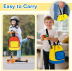 2 Pack Drawstring Toy Storage Bag Compatible with Lego Bricks, Toy Storage Cinch Bucket Bag for Building Blocks, Magnetic Tiles, Board Games, Puzzles
