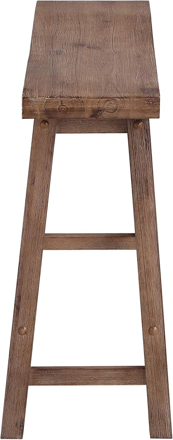 Boraam Sonoma Counter Height Backless Bench - Barnwood Wire-Brush Finish