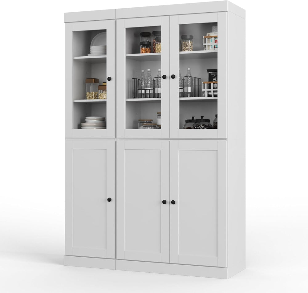 Palace Imports 100% Solid Wood 48.5"" Pantry Cabinet with Shaker, C...