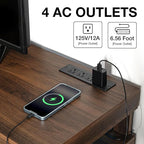 HOMMPA 75 Inch LED TV Stand, Modern Tall Entertainment Center with Power Outlets for Living Room, Bedroom, Walnut TV Console with Storage, Gaming Media Cabinet for 75/70/65/55 Inch TVs