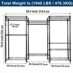 Whitmor Modern Industrial Wardrobe