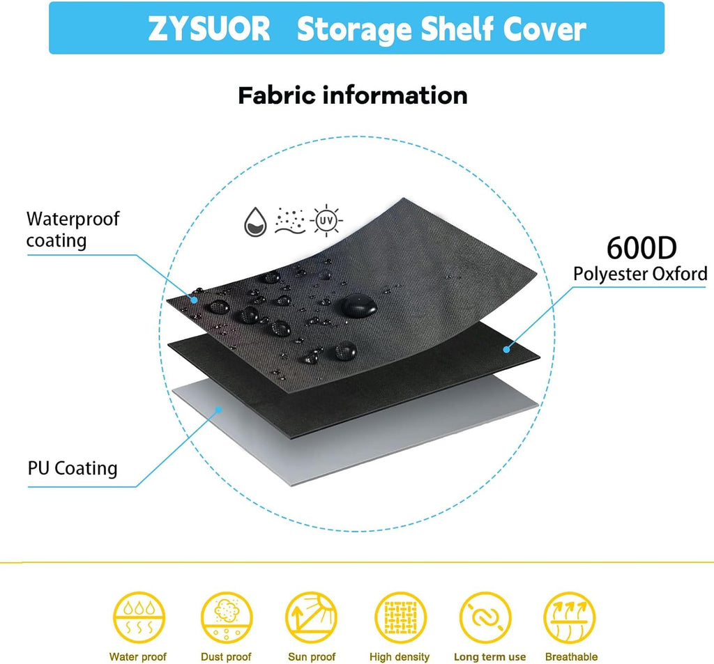 Dustproof Garment Rack & Shelf Cover, Fits 31.5"W x 15.7"D x 72"H | Clear PVC Front Shelving Cover for Clothing Storage, Home, Laundry or Basement (No Shelves)