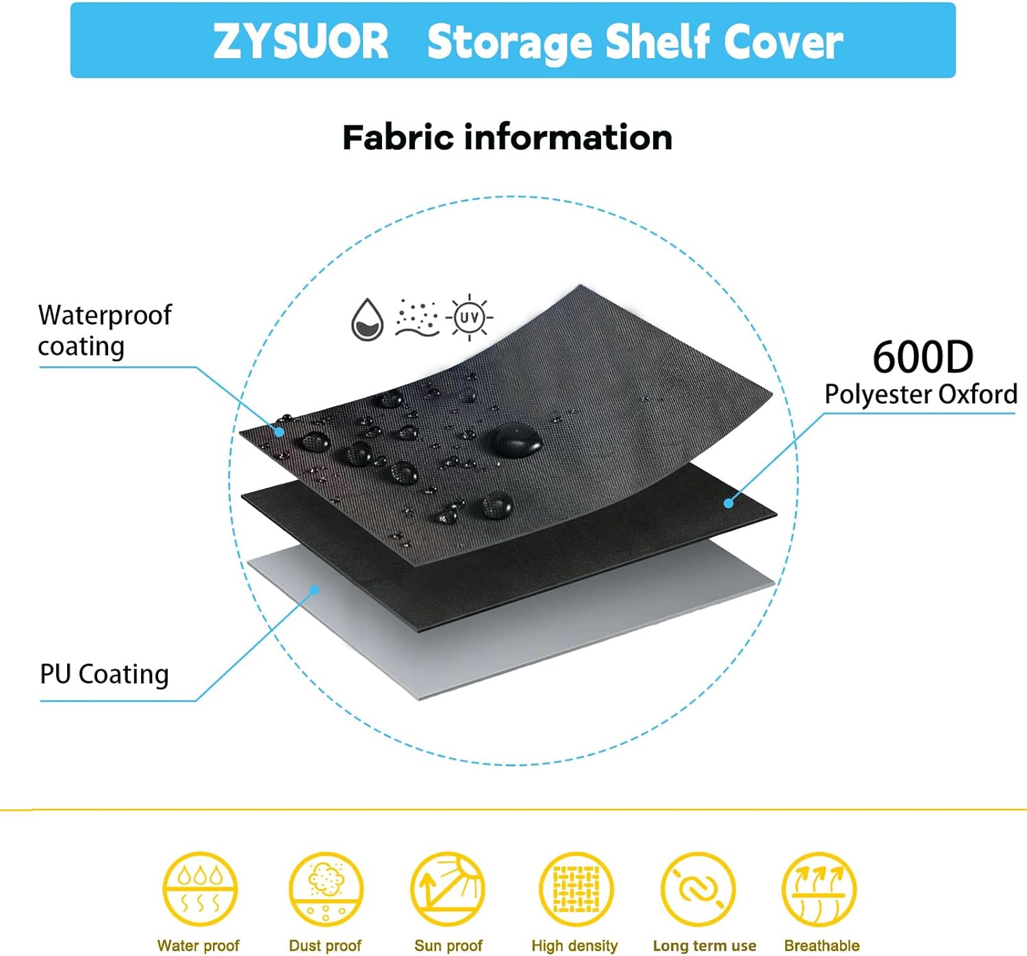 Dustproof Garment Rack & Shelf Cover, Fits 31.5"W x 15.7"D x 72"H | Clear PVC Front Shelving Cover for Clothing Storage, Home, Laundry or Basement (No Shelves)