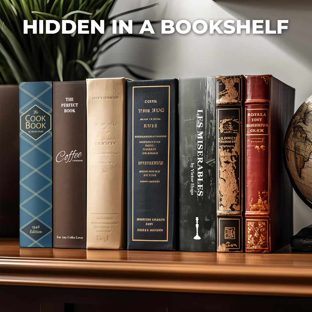 Les Miserables Book Safe, Hidden Compartment with Combination Lock, Fireproof Protection, Secret Diversion Safe - 9.5 x 6.2 x 2.2 Inch
