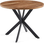 3 Piece Dining Table Set for Small Spaces - Round Kitchen Table Chairs Set of 2 with Gray Velvet Upholstered Chairs -Space Saving Dinette for Kitchen, Dining Room