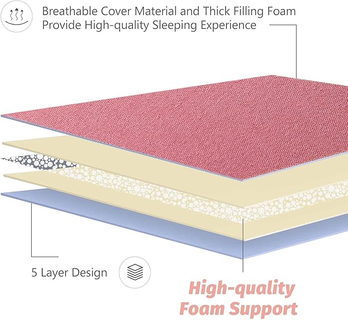 MAXYOYO Japanese Floor Mattress Futon Mattress, 4" Thicken Tatami Mat Sleeping Pad Foldable Roll Up Mat Boys Girls Dormitory Pad Kids Floor Lounger Pillow Bed, Charcoal Grey, Queen Size