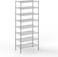 21" Deep x 36" Wide x 86" Height Wire Shelving Kit | 8-Tier | NSF Commercial Storage Rack Unit