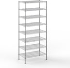 21" Deep x 36" Wide x 86" Height Wire Shelving Kit | 8-Tier | NSF Commercial Storage Rack Unit