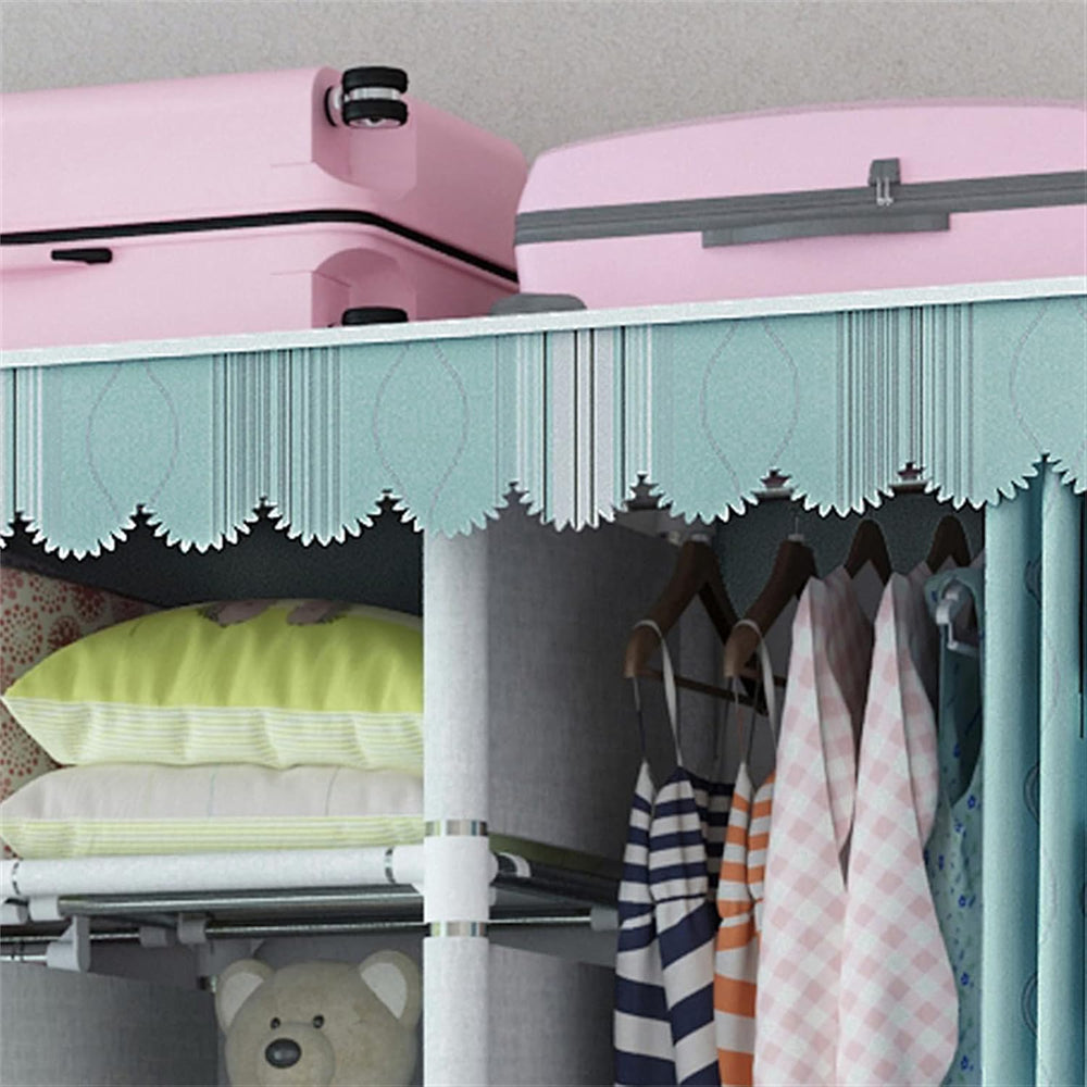 Creativity Assemble Cloth Hangers Stable Open Home Wardrobe Partition Storage...