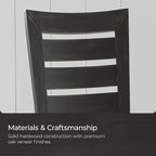 Signature Design by Ashley Galliden Urban Armless Upholstered Dining Chair, Set of 2, Black & Light Gray