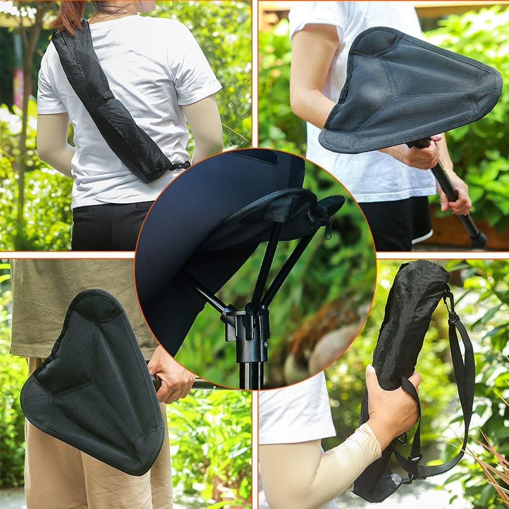 Adjustable Telescopic Foldable Stool Single Leg Tall Chair