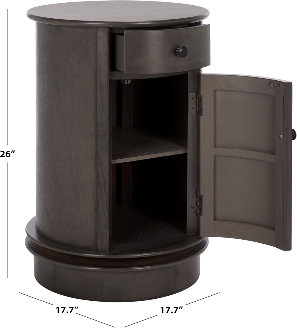 SAFAVIEH Furniture - Tabitha 1-Drawer Accent Table - Black - Solid Wood - Far...