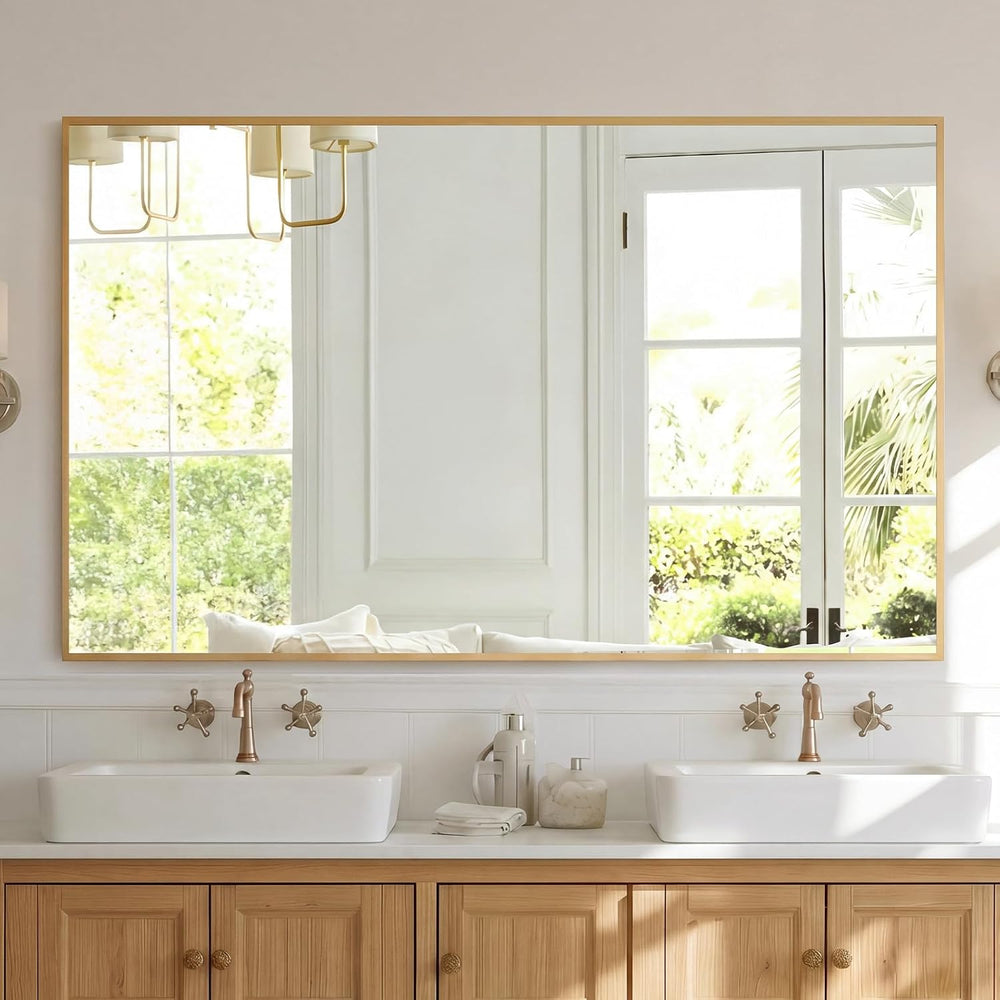 NEWBULIG Bathroom Wall Mirror, Vanity Rectanglar Mirror, 30x48 Inch