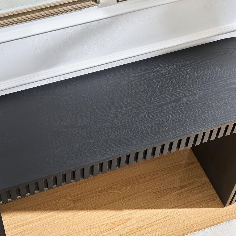 59.05'' Modern Console Table with Drawer for Entryway with Unique Ver...
