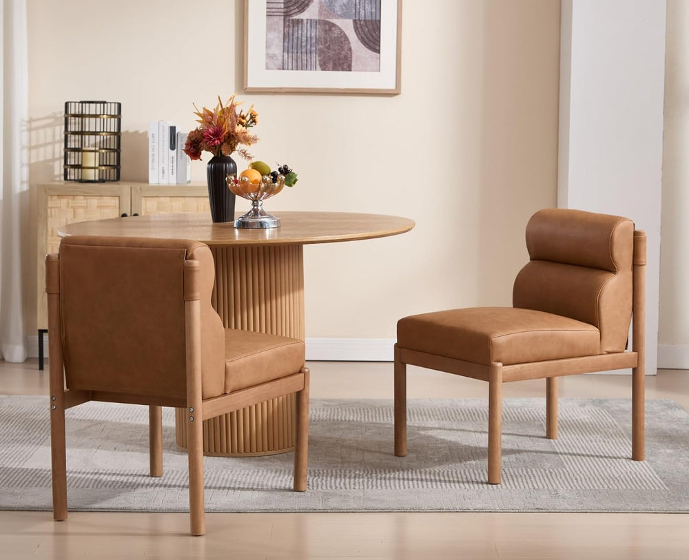 EALSON Dining Chairs Set of 2 Modern Upholstered Living Room Chairs Mid Centu...
