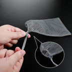 TecUnite 10 Pcs Mesh Bags Drawstring Laundry Bags Large Nylon Mesh Gift Dishwasher Bag with Sliding Drawstring for Kitchen Jewelry Gifts Wedding Favor Home(5.5 x 7.5 Inch,Gray)