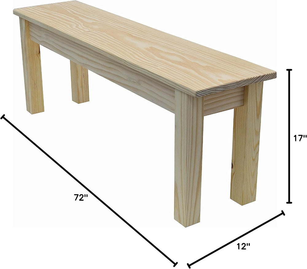Unfinished Canvas Bench (72 inches)