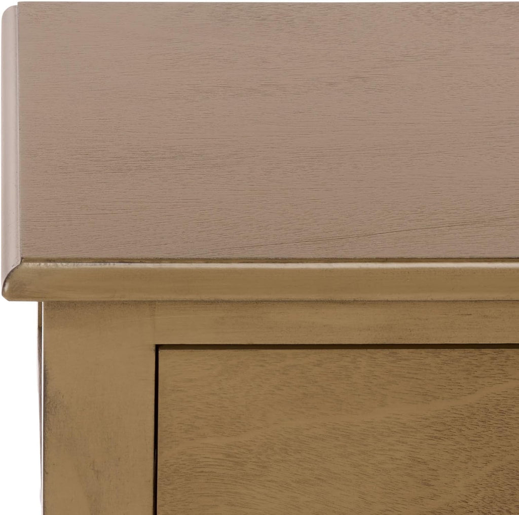 SAFAVIEH Furniture - Athena 2-Drawer Console Table - Desert Brown - Solid Wood - Farmhouse Classic Design - Ideal for Entryway, Living Room, Hallway, 35.5" W x 13" D x 29.5" H (CNS5702F)