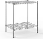 21" Deep x 30" Wide x 34" Height Wire Shelving Kit | 2-Tier | NSF Commercial Storage Rack Unit